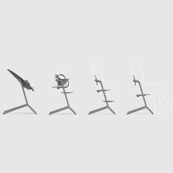 Scaun de masă Cybex Lemo 4in1 (521004829) / 6 luni / White  photo 6