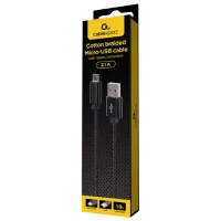 Cablu pentru telefon CCDB-mUSB2B-AMBM-6 Gembird microUSB + USB Type-A 1.8 m / Black photo 2