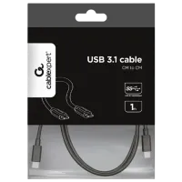 Кабель данных CCP-USB3.1-CMCM-1M Gembird USB Type-C + USB Type-C 1 м / Черный photo 4