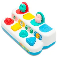 Set de creație Baby Mix Peekaboo Animals 56437 3+ / Multicolor White photo 2