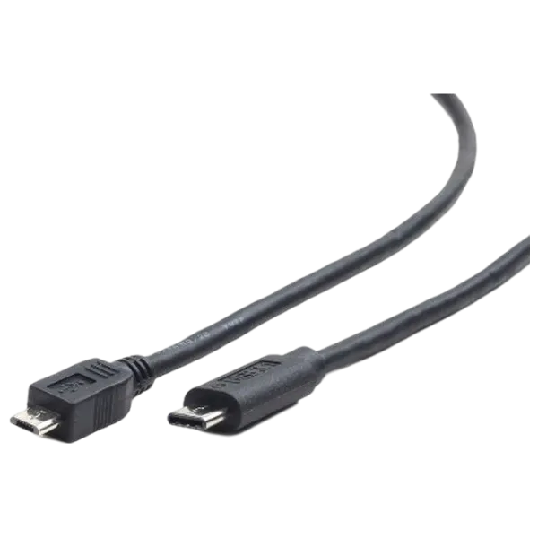 Кабель для телефона CCP-USB2-mBMCM-6 Cablexpert USB Type-C + microUSB 1.8 м / Черный photo 2