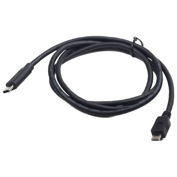 Кабель для телефона CCP-USB2-mBMCM-6 Cablexpert USB Type-C + microUSB 1.8 м / Черный photo 3