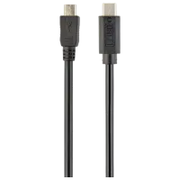 Cablu de date Cablexpert USB Type-C + microUSB 1 m / Black