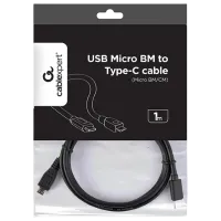 Кабель данных Cablexpert USB Type-C + microUSB 1 м / Черный photo 4