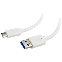 Кабель данных Cablexpert USB Type-C + USB Type-A 3 м / Белый photo 2