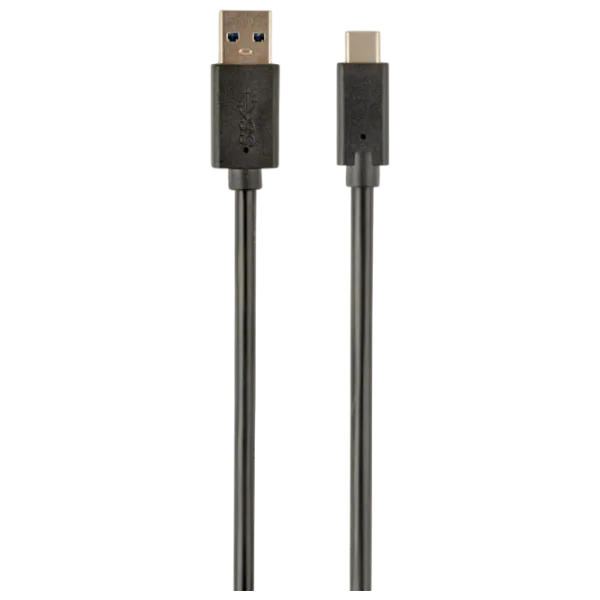 Cablu de date Cablexpert USB Type-C + USB Type-A 3 m / Black photo 1