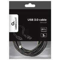 Кабель данных Cablexpert USB Type-C + USB Type-A 3 м / Черный photo 4