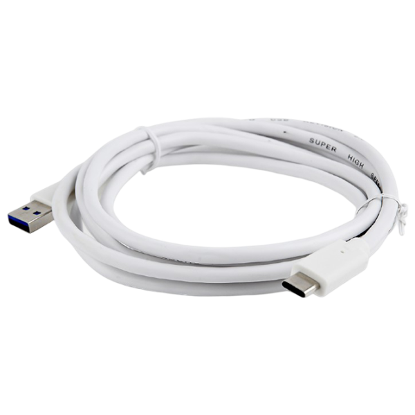 Кабель данных Cablexpert USB Type-C + USB Type-A 1.8 м / Белый photo 2 Кабель данных Cablexpert USB Type-C + USB Type-A 1.8 м / Белый photo 2