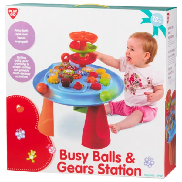 Интерактивная игрушка PlayGo Busy Balls & Gears Station 2940 1+ / Разноцветный Синий photo 1