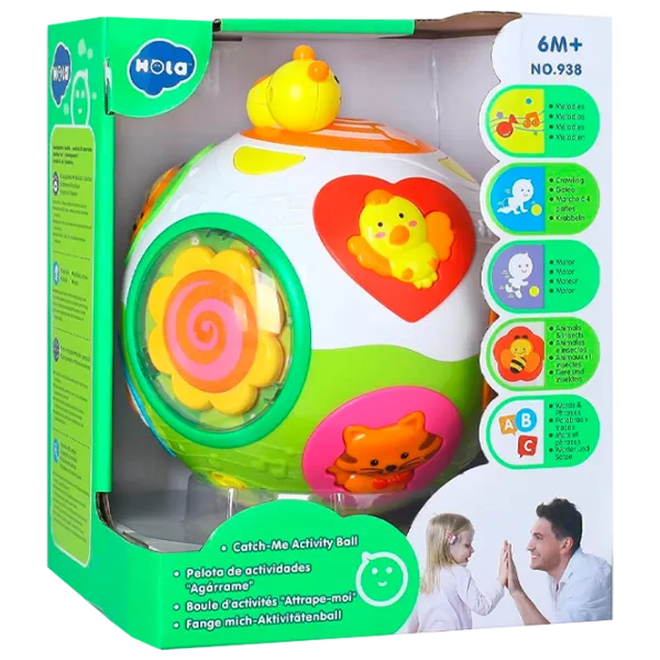 Jucărie interactivă Hola Toys Minge muzicală HT 938 6 luni / Multicolor Multicolor photo 1