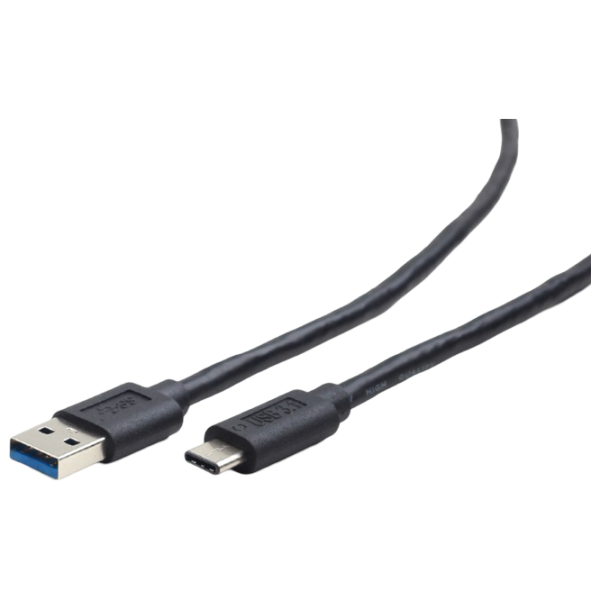 Cablu de date Cablexpert USB Type-C + USB Type-A 1 m / Black photo 2