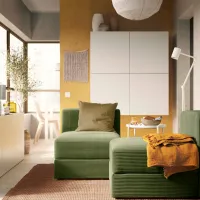 Кресло Ikea Jattebo/Samsala Черный Зеленый photo 6