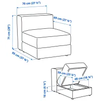 Кресло Ikea Jattebo/Samsala Черный Зеленый photo 7