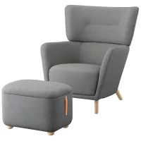 Fotoliu Ikea Oskarshamn/Tibbleby Beige Gray