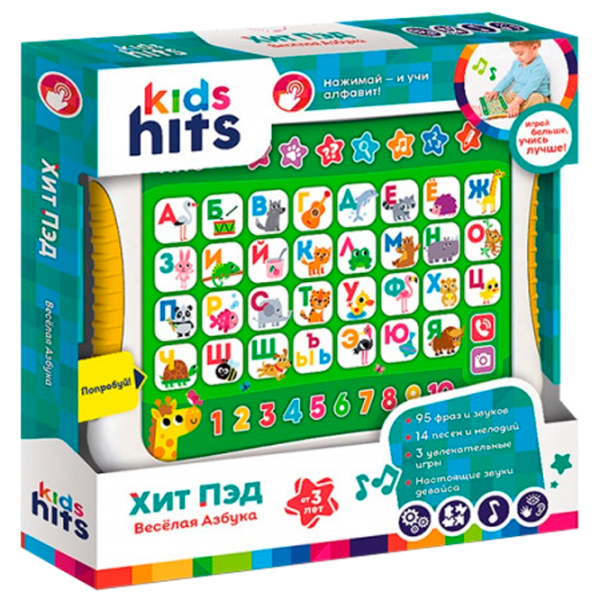 Jucărie interactivă Kids Hits Tabletă ALFABETUL DISTRACTIV KH01/003 36 luni / Multicolor Green photo 1 Jucărie interactivă Kids Hits Tabletă ALFABETUL DISTRACTIV KH01/003 36 luni / Multicolor Green photo 1