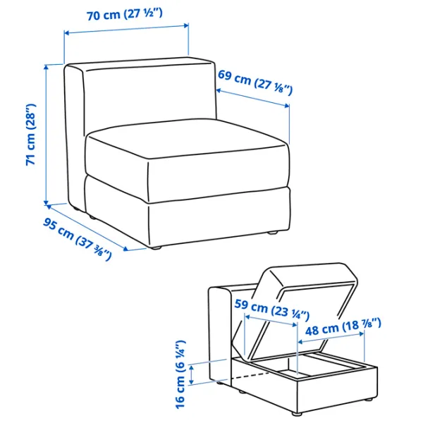 Кресло Ikea Jattebo/Tonerud Черный Серый photo 7 Кресло Ikea Jattebo/Tonerud Черный Серый photo 7