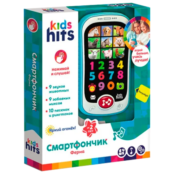 Jucărie interactivă Kids Hits Fermă smartphone KH03/001 2+ / Multicolor Blue photo 1 Jucărie interactivă Kids Hits Fermă smartphone KH03/001 2+ / Multicolor Blue photo 1
