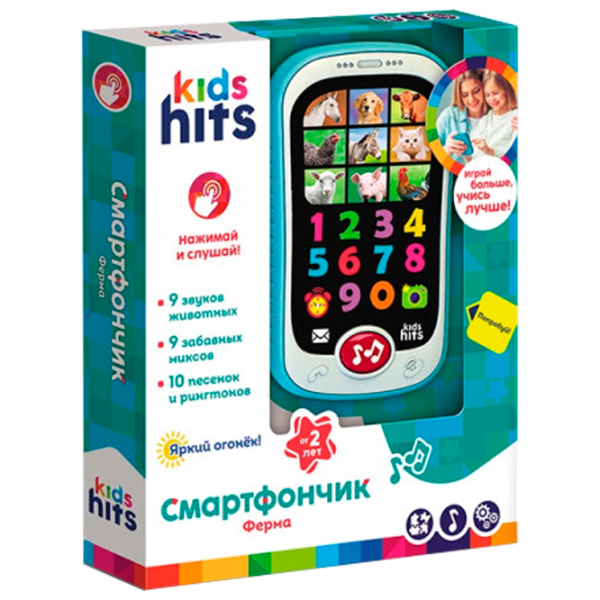 Jucărie interactivă Kids Hits Fermă smartphone KH03/001 2+ / Multicolor Blue photo 1 Jucărie interactivă Kids Hits Fermă smartphone KH03/001 2+ / Multicolor Blue photo 1
