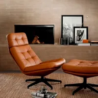 Fotoliu Ikea Oskarshamn/Tibbleby Black Brown photo 2