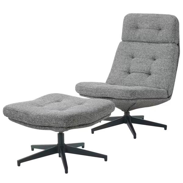 Кресло Ikea Havberg Черный Серый photo 1