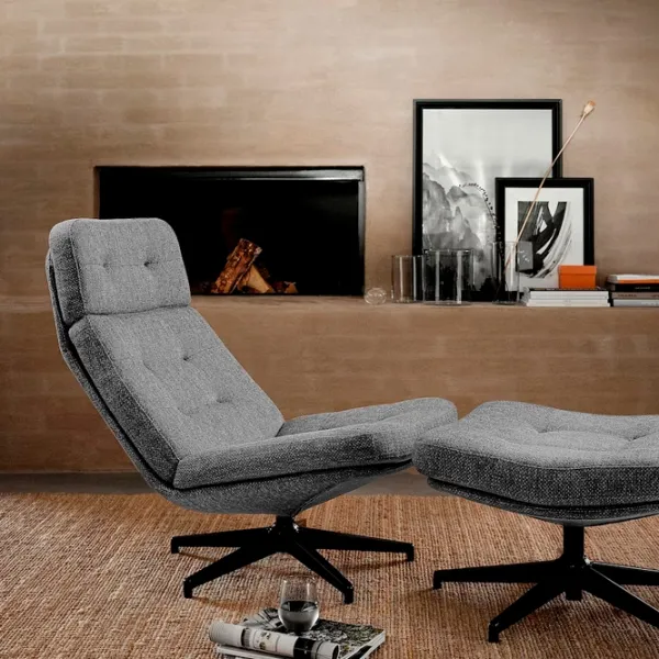 Кресло Ikea Havberg Черный Серый photo 3