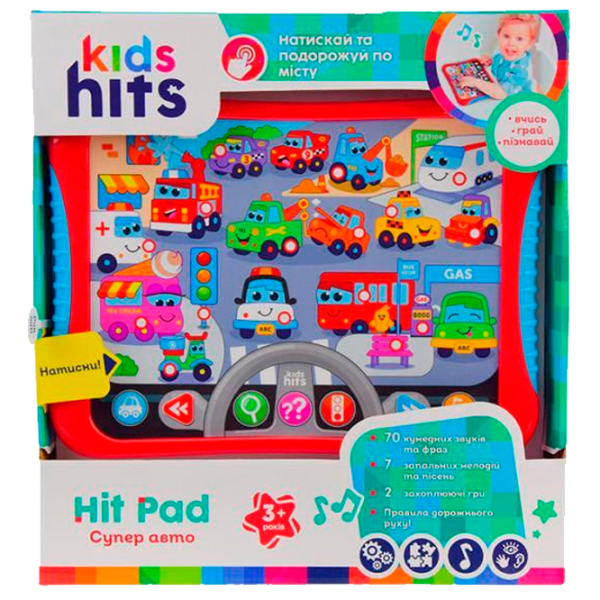 Jucărie interactivă Kids Hits Tabletă Mașini în oraș KH01/008 3+ / Multicolor Red photo 3 Jucărie interactivă Kids Hits Tabletă Mașini în oraș KH01/008 3+ / Multicolor Red photo 3