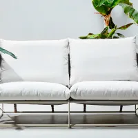 Садовый стул Ikea Havsten Металл / Полиэстер / Бежевый Beige photo 5