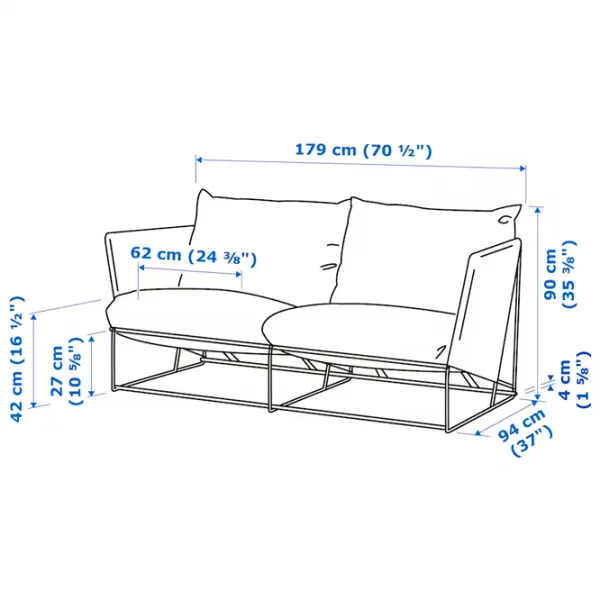 Садовый стул Ikea Havsten Металл / Полиэстер / Бежевый Beige photo 6 Садовый стул Ikea Havsten Металл / Полиэстер / Бежевый Beige photo 6
