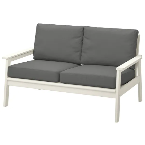 Scaun de grădină Ikea Bondholmen/Froson/Duvholmen  Masiv / Poliester / Gray White photo 1