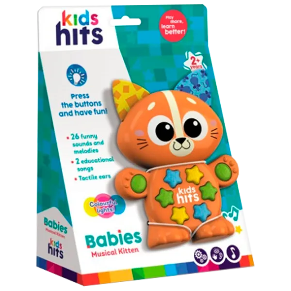 Jucărie interactivă Kids Hits Babies Pisicuță muzicală KH09/004 2+ / Multicolor Orange photo 1