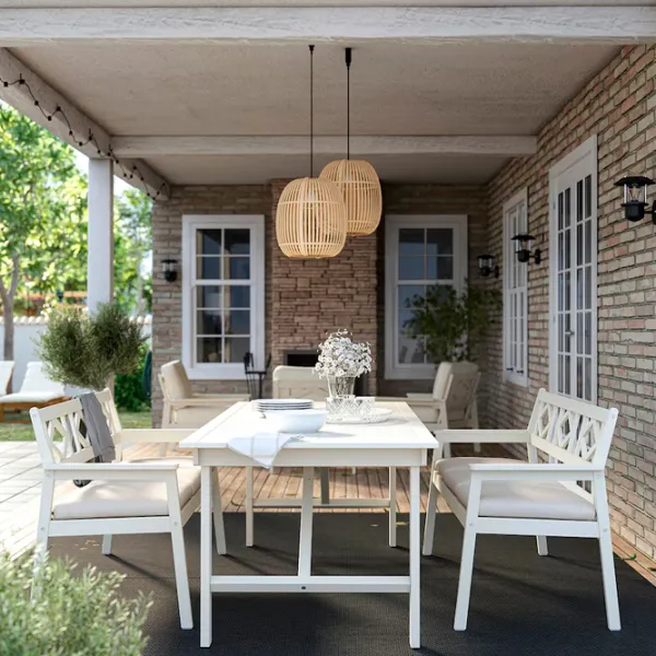 Садовый стул Ikea Bondholmen/Froson/Duvholmen  Массив / Полиэстер / Белый White photo 4 Садовый стул Ikea Bondholmen/Froson/Duvholmen  Массив / Полиэстер / Белый White photo 4