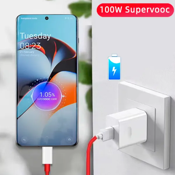 Сетевое зарядное устройство OnePlus Suvervooc / Белый photo 4