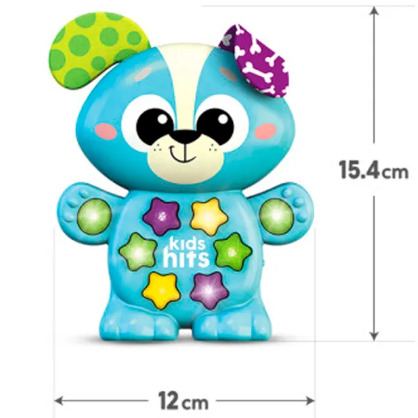 Jucărie interactivă Kids Hits Babies Cățeluș muzical KH09/002 2+ / Multicolor Blue photo 4