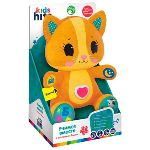 Интерактивная игрушка Kids Hits Учимся вместе С котенком Томом KH14/001 1+ / Разноцветный Оранжевый photo 1 Интерактивная игрушка Kids Hits Учимся вместе С котенком Томом KH14/001 1+ / Разноцветный Оранжевый photo 1