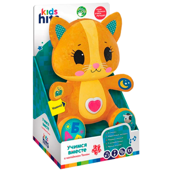 Интерактивная игрушка Kids Hits Учимся вместе С котенком Томом KH14/001 1+ / Разноцветный Оранжевый photo 1 Интерактивная игрушка Kids Hits Учимся вместе С котенком Томом KH14/001 1+ / Разноцветный Оранжевый photo 1