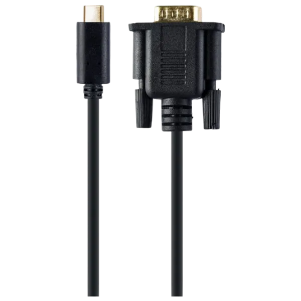 Кабель видео Cablexpert USB Type-C + VGA 2 м / Черный photo 1 Кабель видео Cablexpert USB Type-C + VGA 2 м / Черный photo 1