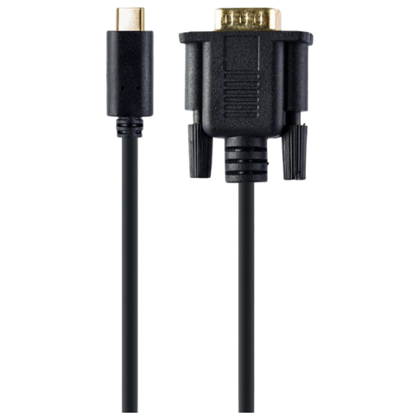 Кабель видео Cablexpert USB Type-C + VGA 2 м / Черный photo 1 Кабель видео Cablexpert USB Type-C + VGA 2 м / Черный photo 1