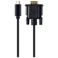 Cablu video Cablexpert USB Type-C + VGA 2 m / Black