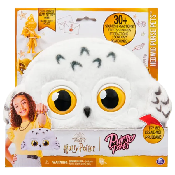 Детская сумка Spin Master Purse Pets Hedwig 6066127 Гарри Поттер / Оранжевый Белый photo 1