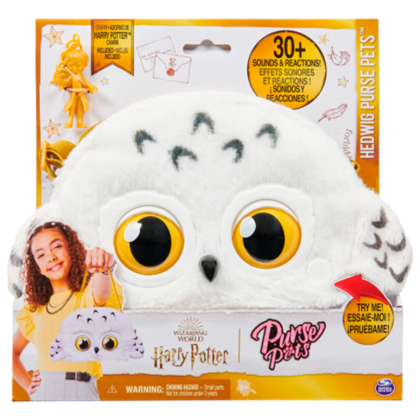 Детская сумка Spin Master Purse Pets Hedwig 6066127 Гарри Поттер / Оранжевый Белый photo 1