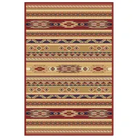 Covor Covoare Ungheni Atlas Red Beige / Polipropilenă