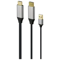 Кабель видео Cablexpert HDMI + USB Type-A 2 м / Черный