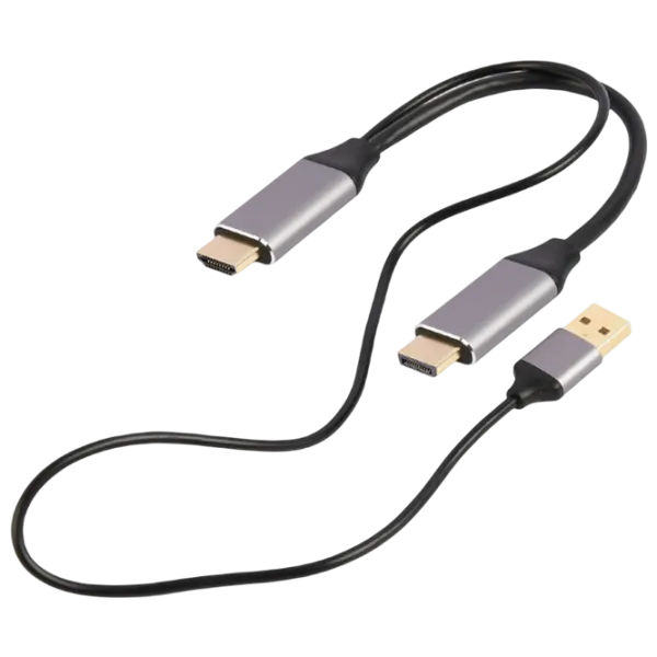 Cablu video Cablexpert HDMI + USB Type-A 2 m / Black photo 2