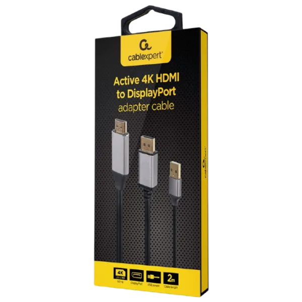 Cablu video Cablexpert HDMI + USB Type-A 2 m / Black photo 3
