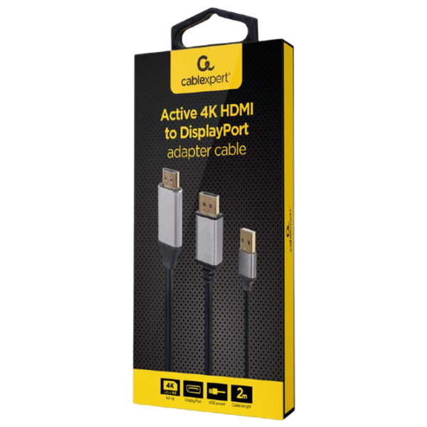 Cablu video Cablexpert HDMI + USB Type-A 2 m / Black photo 3