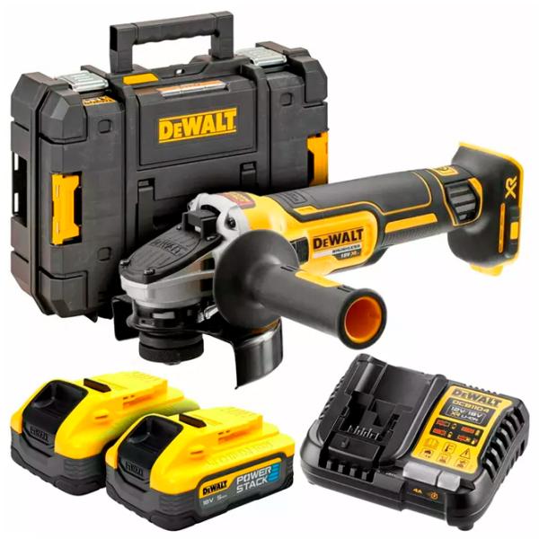 Шлифовальная машина Dewalt DCG405H2T-QW Угловая / / Желтый photo 1