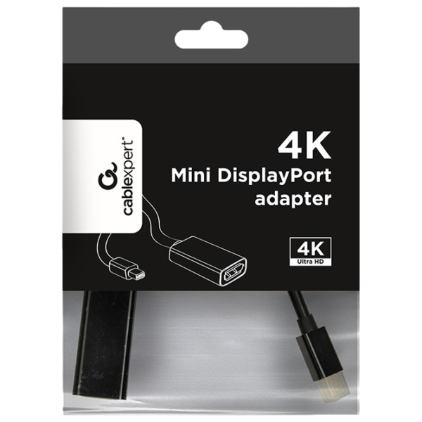 Adaptor Cablexpert A-mDPM-DPF4K-01  / Black photo 2