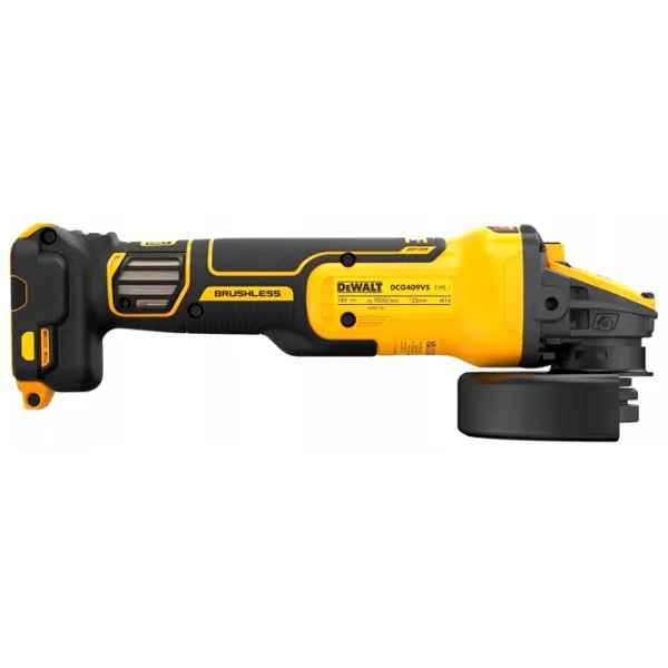 Шлифовальная машина Dewalt DCG409VSNT-XJ Угловая / 1450 Вт / Желтый photo 3