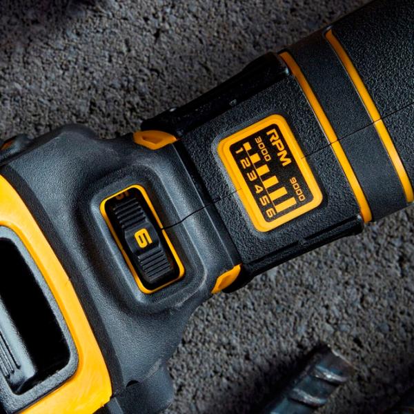 Шлифовальная машина Dewalt DCG409VSNT-XJ Угловая / 1450 Вт / Желтый photo 7