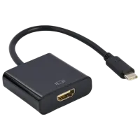 Адаптер Cablexpert A-CM-HDMIF-03 USB Type-C / Черный